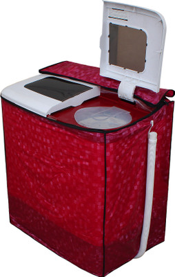 LITHARA Semi-Automatic Washing Machine  Cover(Width: 80.01 cm, Dark Pink)