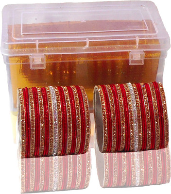 PRETTY GEMS Metal Zircon Chudas(Pack of 42)