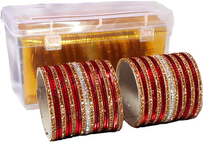 RENOY Metal Zircon Bangle Set(Pack of 42)
