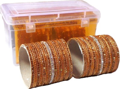 RENOY Metal Zircon Bangle Set(Pack of 42)