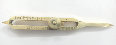 Simrah PROPORTIONAL DIVIDER 6 INCH FULL BRASS With Cover Drafting Compass Set (Number of 1) Drafting Compass Set(Number of 1)