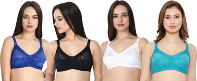 KSB Enterprises Women Full Coverage Non Padded Bra(Multicolor)