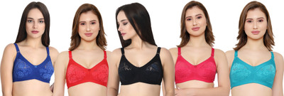 KYODO Women Full Coverage Non Padded Bra(Multicolor)