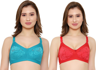 KYODO Women Full Coverage Non Padded Bra(Multicolor)
