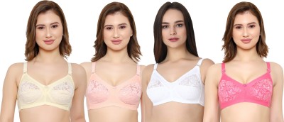 KSB Enterprises Women Full Coverage Non Padded Bra(Multicolor)