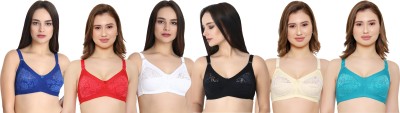 KYODO Women Full Coverage Non Padded Bra(Multicolor)