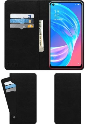 ACM Wallet Case Cover for Oppo A72 5G(Black, Cases with Holder, Pack of: 1)