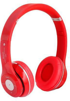 SP TECH S-460 Popularity Top Sound High Bass Mobile,Laptop,PC Bluetooth Headset(Red, On the Ear)