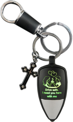 SHOKY LOOKS Drive Safe God Says I Need you here with me Darling MSG with God and amazing Looking Key Chain