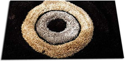 SR Handloom Polyester Door Mat(Multicolor 2, Small)