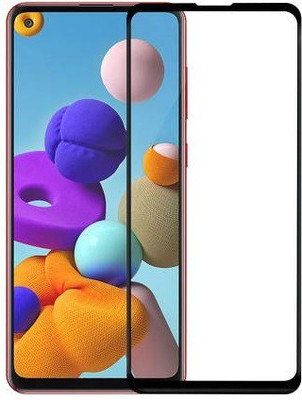 welldesign Edge To Edge Tempered Glass for Samsung Galaxy A21s(Pack of 1)