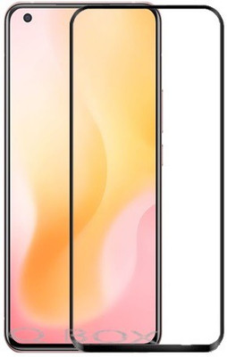 Q Box Edge To Edge Tempered Glass for vivo x50(Pack of 1)
