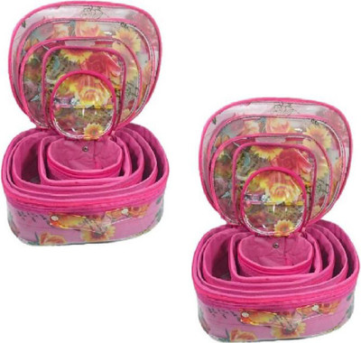 M I STROE 2 SET OF COMBO UNIQUE DESIGN MULTIPURPOSE VANITY AND STORAGE BOX KEEP YOUR VALUABLE JEWLLERRIES SAFELY AND SMARTLY AND OTHER HOUSEHOLD ITEMS Vanity Box(Pink)