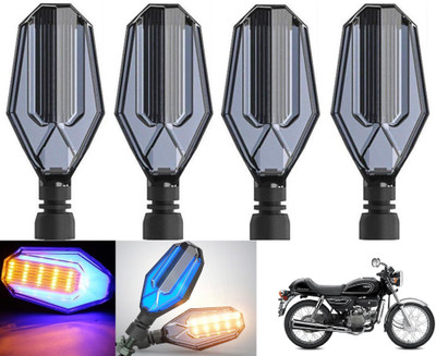 Shopland Side LED Indicator Light for Hero Pulsar 180 NS(Amber, Blue)