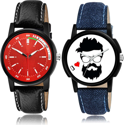 GROOT New Formal Sports And Beard Style 2 Watch Combo For Boys And Men - BRA24-B12 combo watch Analog Watch  - For Men