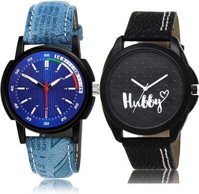 NIKOLA Treading Branded Sports And Hubby 2 Watch Combo For Boys And Men - BRA23-BL46.31 combo watch Analog Watch  - For Men & Women