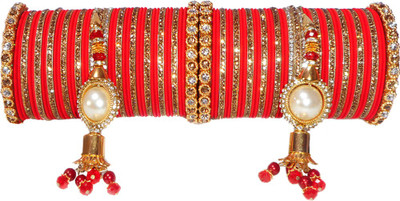 RENOY Metal Zircon Bangle Set(Pack of 78)