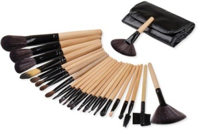 SMIETRZ 24 PIECE PRO BLACK MAKEUP BRUSH SET(Pack of 24)