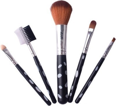 SHAGGY MAKEUP BRUSH SET OF 5 (COLOR MAY VERY )(Pack of 1)