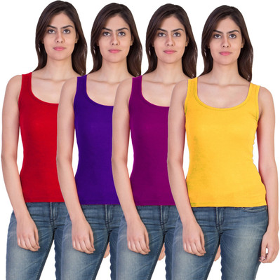 ParasTrade Women Tank Top/Vest(Pack of 4)