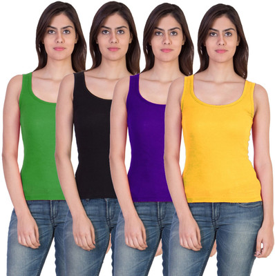 ParasTrade Women Tank Top/Vest(Pack of 4)