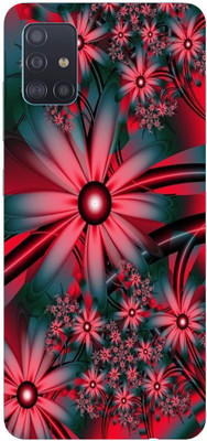 Dreamcase Back Cover for Samsung Galaxy A51(Red, White, Dual Protection, Silicon, Pack of: 1)