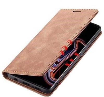 realtech Flip Cover for Samsung Galaxy Note 20 Ultra / Samsung Galaxy Note 20 Ultra 5G(Brown, Magnetic Case, Pack of: 1)
