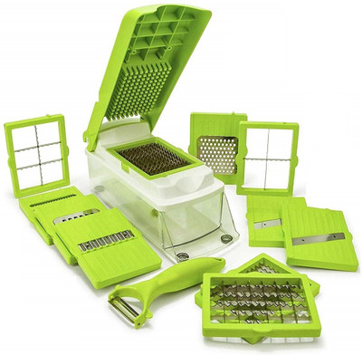 JSPM 12 in 1 Vegetable Slicer Vegetable & Fruit Grater & Slicer(1 Vegetable Slicer with 12 different Blades)