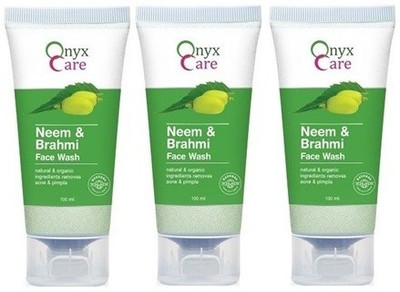 Onyx Care Neem & Brahmi  ( Set of 3 Pc of 100ml each) Face Wash(300 ml)