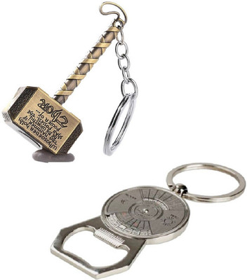 kd collections -Avengers Infinity War Stormbreaker Mjolnir Thor Hammer Keychain Key Chain