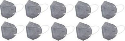 Rockjon N95-White--P10 (White, Free Size, Pack of 10,WASHABLE AND REUSABLE MASK N95-GREY--P10 (GREY, Free Size, Pack of 10),WASHABLE AND REUSABLE MASK WITHOUT FILTER Reusable, Washable(Grey, Free Size, Pack of 10)