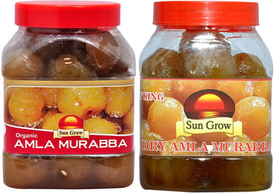 Sun Grow Combo Of Organic Homemade Murabbas Amla Murabba 1Kg & Dry Amla Murabba 1Kg Amla Murabba On Flipkart For Rs. 712 @ 29% off