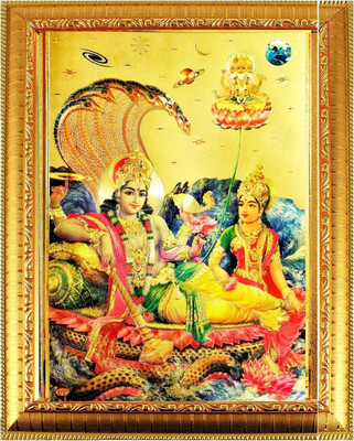 SUNINOW Lord vishnu laxmi Photo Frame | God Photo Frame | God Photos | bhagwan photo Religious Frame