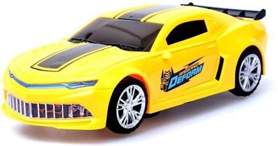 MON N MOL Robot DEFORM AUTO Function Speed CAR with 3D Special Light(Yellow)