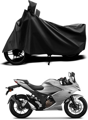 ANTHUB Two Wheeler Cover for Suzuki(Black)