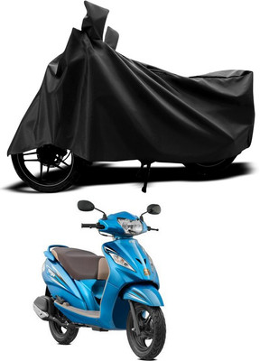 ANTHUB Two Wheeler Cover for TVS(Black)