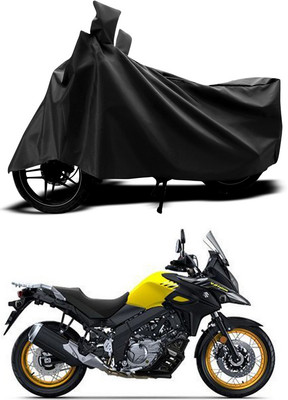 ANTHUB Two Wheeler Cover for Suzuki(Black)