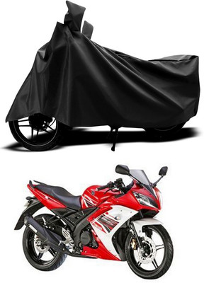 ANTHUB Two Wheeler Cover for Yamaha(Black)