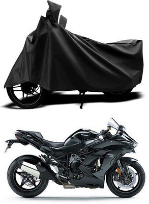 ANTHUB Two Wheeler Cover for Kawasaki(Black)