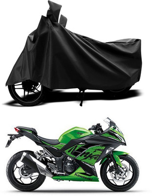 ANTHUB Two Wheeler Cover for Kawasaki(Black)
