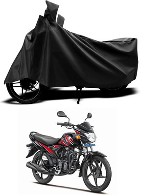 ANTHUB Two Wheeler Cover for Suzuki(Black)