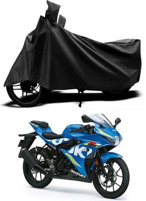 ANTHUB Two Wheeler Cover for Suzuki(Black)