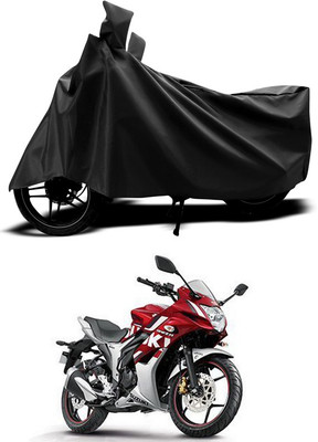 ANTHUB Two Wheeler Cover for Suzuki(Black)