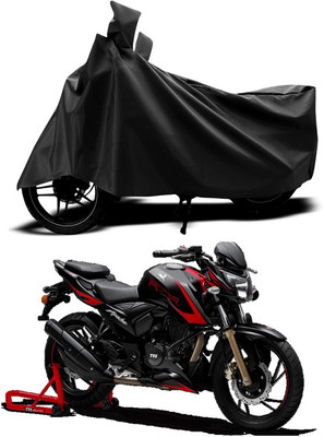 ANTHUB Two Wheeler Cover for TVS(Black)