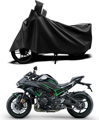 ANTHUB Two Wheeler Cover for Kawasaki(Black)