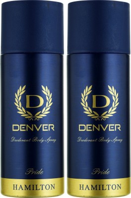 DENVER Pride Combo Body Spray Deodorant Spray  -  For Men(330 ml, Pack of 2)