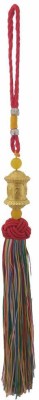 SWISS WONDER ™HPW Typ - 22 - Mantra Rotating Buddhist Tibetan Symbol Om Mani Padme Hum Prayer Wheel Decorative Showpiece  -  30 cm(Metal, Gold)