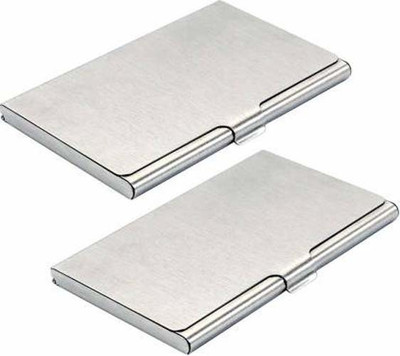 DaylFora 6 Card Holder(Set of 2, Silver)