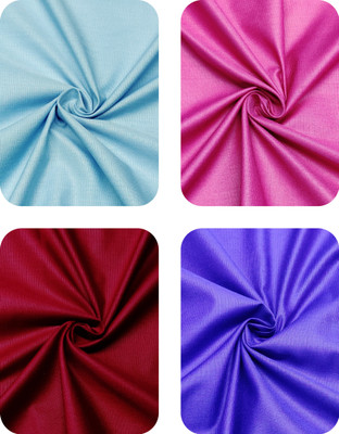 SUBHDIN Cotton Blend Solid Shirt Fabric