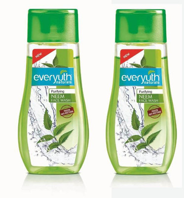 Everyuth Naturals Purifying Neem  (100gm x 2), Bottle Face Wash(200 g)